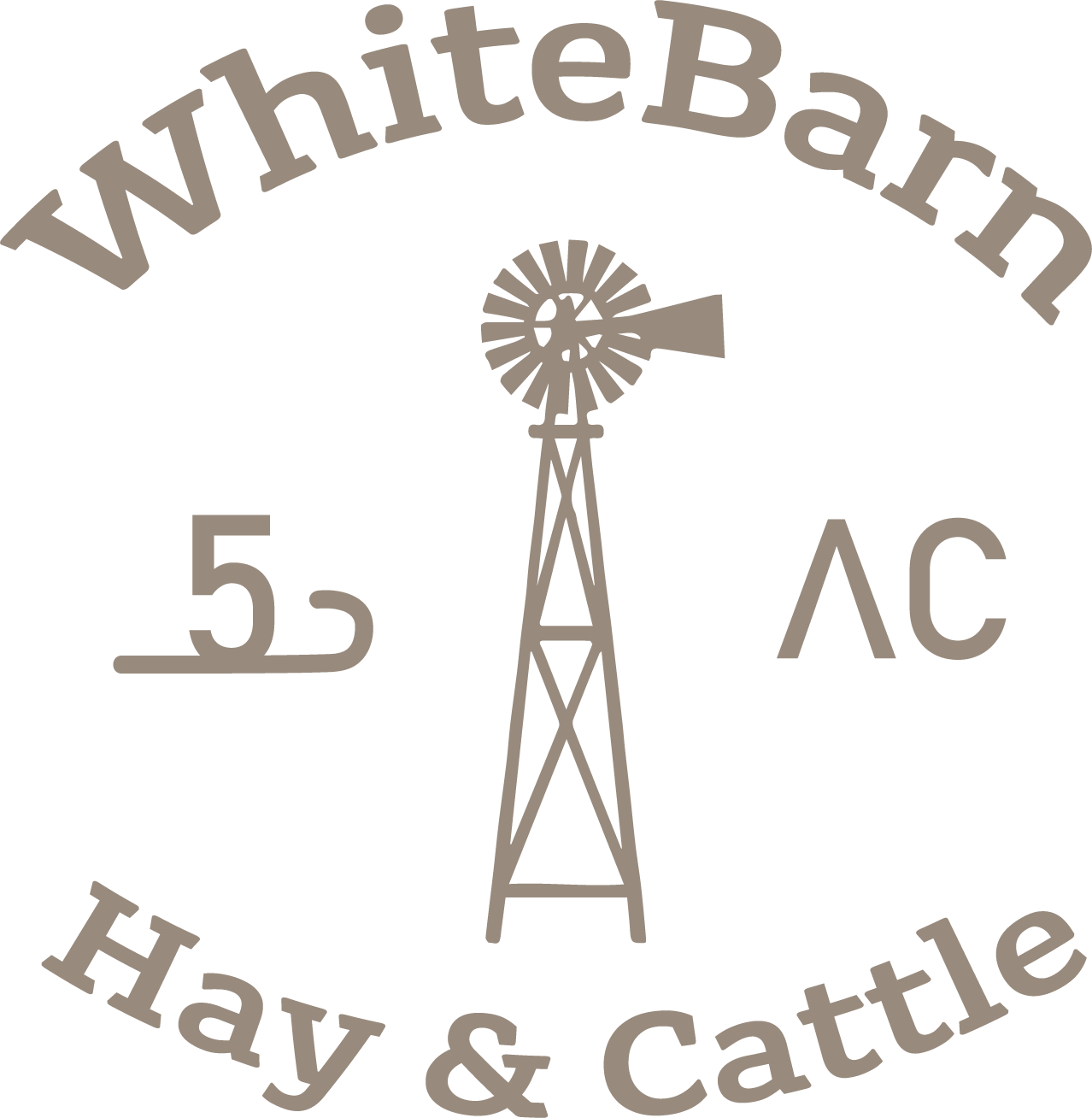 Logo for WhiteBarn Hay & Cattle, an Ambrook customer.